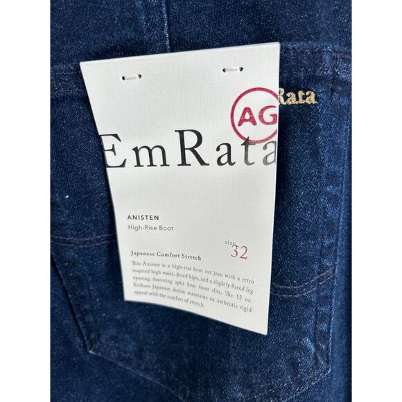 NEW! AG x Emrata and Revolve Anisten Flare Jean Subway with Slit Front Size 32. - Picture 6 of 11